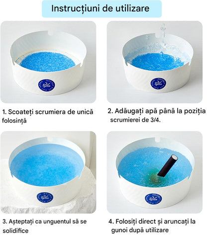 Set 25 X Scrumiere De Unica Folosinta Din Hartie Groasa, Portabile, Anti Miros, Cu Absorbtie Fum, Pentru Interior Si Exterior