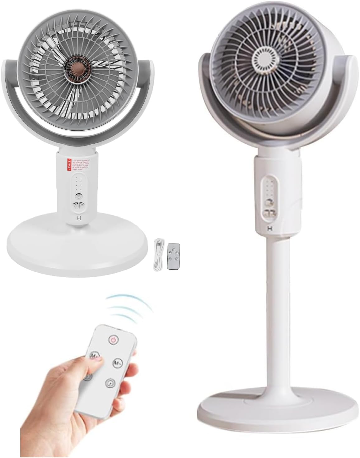 Ventilator 3 In 1 Reglabil Pe Inaltime Cu Telecomanda, 3 Viteze, Oscilatie Automata, Design Modern Pentru Racire Eficienta