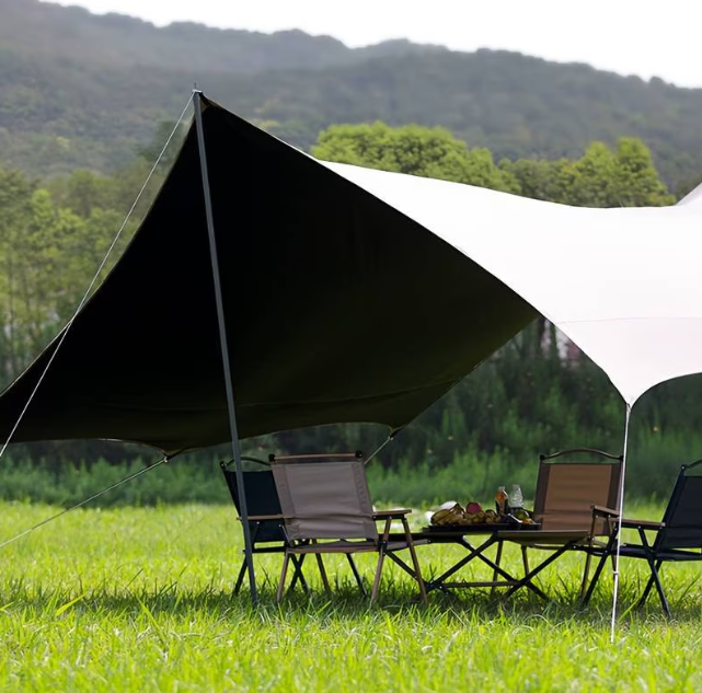 Cort Umbrar 3x5m Impermeabil Cu Protectie UV UPF50+, 2 Stalpi Metalici, Gri