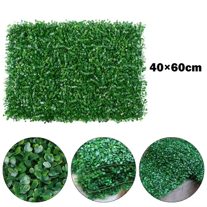 Set 5 x Panouri Decorative Verzi din Plante Artificiale 40x60 cm Cu Protectie UV, Rezistente La Intemperii
