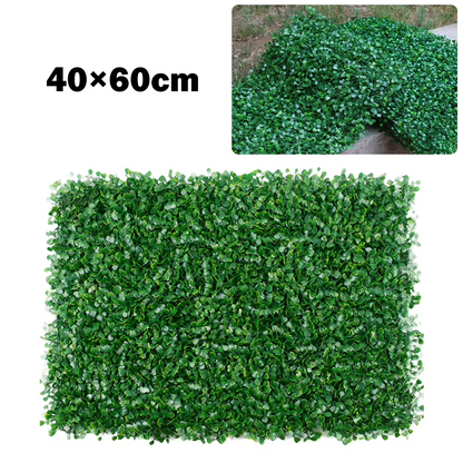 Set 5 x Panouri Decorative Verzi din Plante Artificiale 40x60 cm Cu Protectie UV, Rezistente La Intemperii
