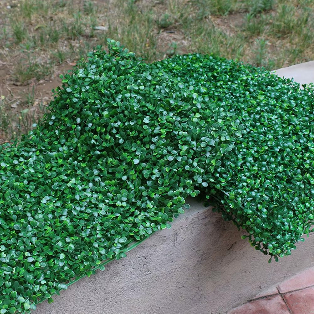 Set 5 x Panouri Decorative Verzi din Plante Artificiale 40x60 cm Cu Protectie UV, Rezistente La Intemperii