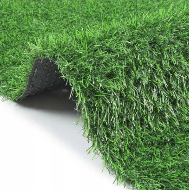 Set 2 x Gazon Artificial 200x100 cm, Inaltime 25 mm, Cu Drenaj, Verde Natural, Montaj Usor