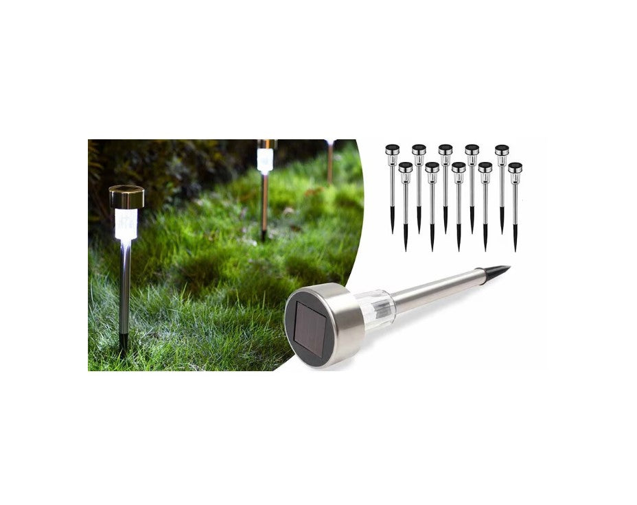 Set 20 x Lampa Solara LED Tip Tarus pentru Gradina, Iluminat Exterior Alei Curte Terasa, Lumina Automata Noaptea, Rezistente la Apa IP65