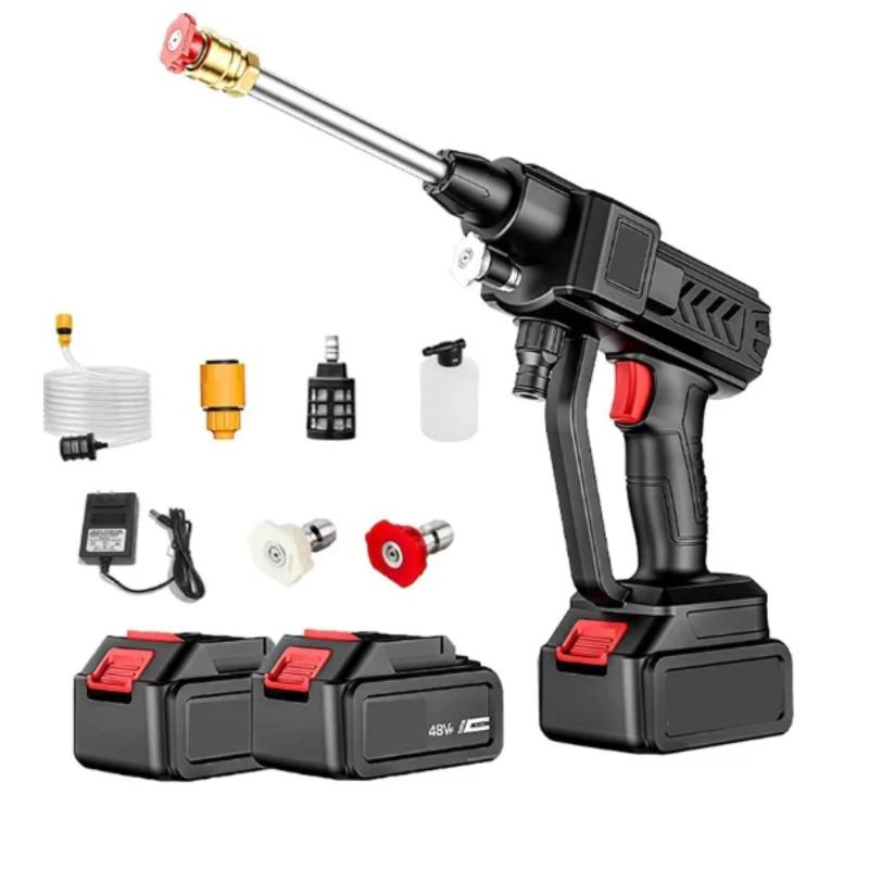 Kit Aparat de Spalat Electric cu Presiune cu rezervor pentru detergent, 2 acumulatori 48 V