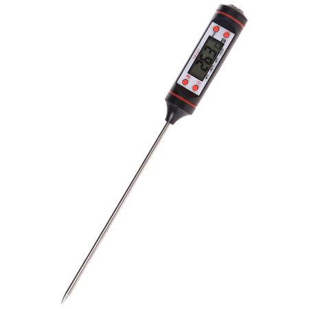 Termometru Digital Alimentar cu Sonda Inox, Afisaj LCD, Masurare Rapida