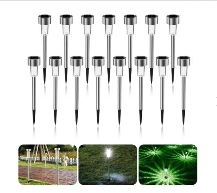 Set 30 x Lampa Solara LED Tip Tarus pentru Gradina, Iluminat Exterior Alei Curte Terasa, Lumina Automata Noaptea, Rezistente la Apa IP65