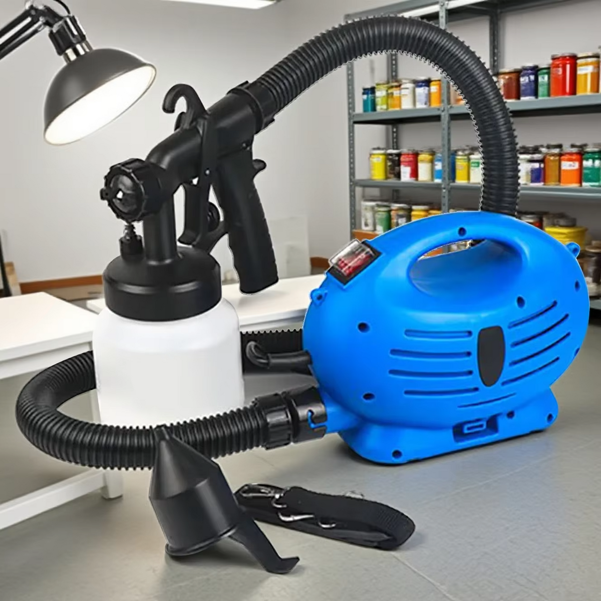 Aparat Vopsit Electric Paint Zoom Pistol Vopsire cu Pulverizare Reglabila 3 Moduri Interior Exterior Usor de Folosit