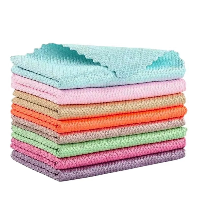 Set 10 Lavete Microfibra Premium, Super Absorbante, Reutilizabile, pentru Bucatarie, Baie si Suprafete Diverse