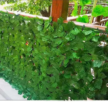 Set 2 x Rola Gard Artificial Decorativ cu Frunze Verzi, 100 x 300 cm, Panou Verde pentru Gradina, Balcon sau Gar