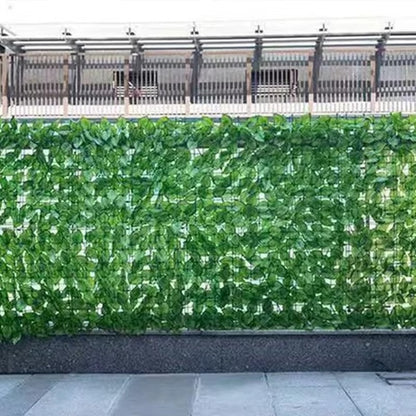 Set 2 x Rola Gard Artificial Decorativ cu Frunze Verzi, 100 x 300 cm, Panou Verde pentru Gradina, Balcon sau Gar