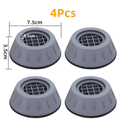 Set 4 x Picioruse Antivibratie din Silicon, Anti Zgarieturi si Anti Zgomot, Diametru 7.5 cm, Fixare Sigura