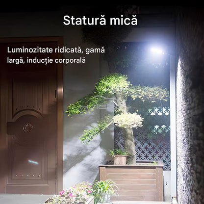 Set 2 x Proiector Solar 6 Celule LED cu Senzor de Miscare, Iluminat Exterior Gradina Curte Alee, Incarcare Solara, Rezistenta la Apa