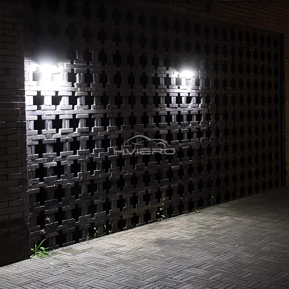 Set 4 x Proiector Solar 6 Celule LED cu Senzor de Miscare, Iluminat Exterior Gradina Curte Alee, Incarcare Solara, Rezistenta la Apa