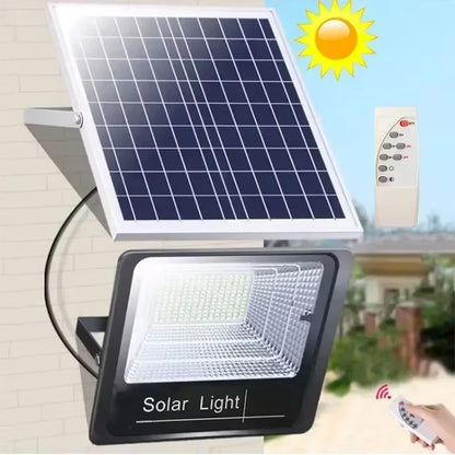 Proiector Solar 60W LED SMD cu Telecomanda – Iluminare Exterior Puternica, Panou Solar Separat