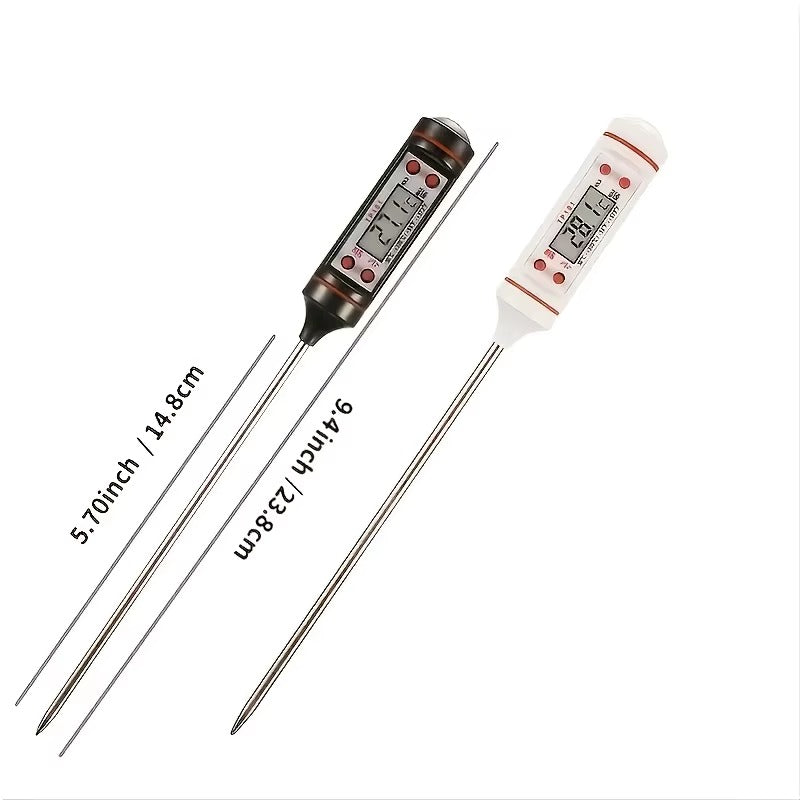 Termometru Digital Alimentar cu Sonda Inox, Afisaj LCD, Masurare Rapida