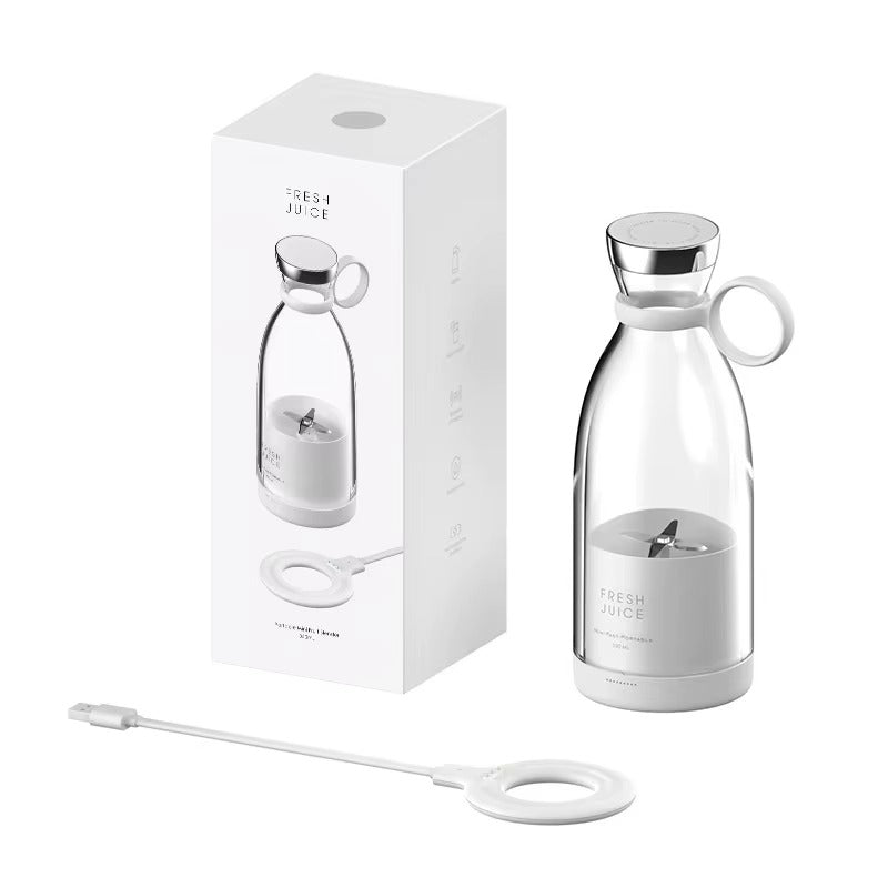 Blender Portabil Multifunctional Fresh Juice cu USB – Sticla Blender pentru Smoothie, Sucuri si Shake-uri, Lama Inox, Reincarcabil, 420 ml