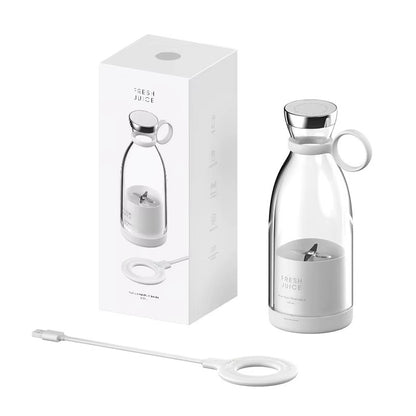 Blender Portabil Multifunctional Fresh Juice cu USB – Sticla Blender pentru Smoothie, Sucuri si Shake-uri, Lama Inox, Reincarcabil, 420 ml