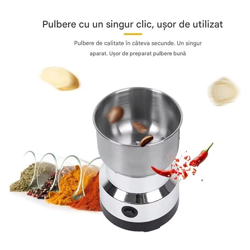 Rasnita Electrica Multifunctionala pentru Cafea si Condimente 150W – Macinare Rapida, Design Compact, Ideala pentru Bucatarie