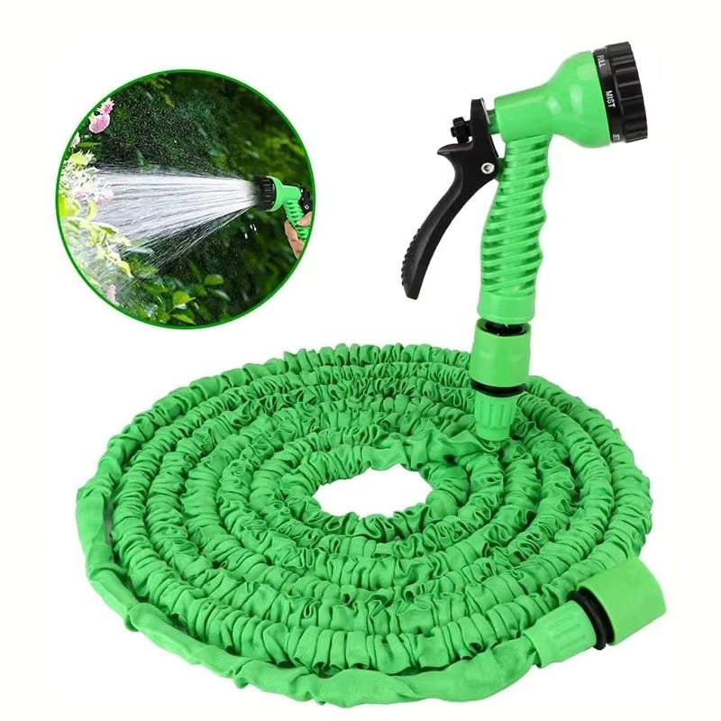 Furtun Extensibil Gradina 60 Metri cu Accesoriu Multifunctional de Stropit – Furtun Elastic pentru Udat, Spalat si Irigat