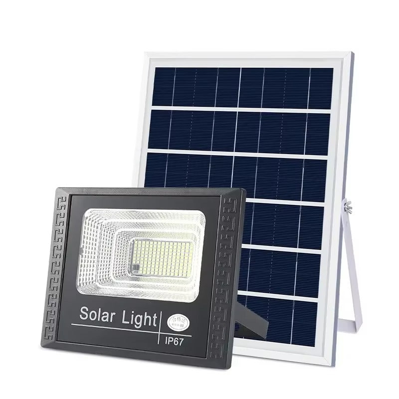 Proiector Solar 60W LED SMD cu Telecomanda – Iluminare Exterior Puternica, Panou Solar Separat