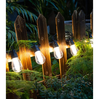 Ghirlanda Solara LED 10 Metri Premium – Iluminare RGB Color si Alb Cald cu Telecomanda pentru Gradina si Terasa