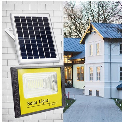 Proiector Solar LED 60W cu Panou Solar Premium, IP67 Rezistent la Apa, Iluminare Puternica Exterior Curte, Gradina, Garaj