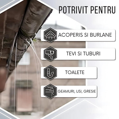 Set 2 x Spray Etansare Cauciuc Lichid 750 ml Impermeabilizare Fisuri Protectie Apa Reparatii Rapide Exterior Interior