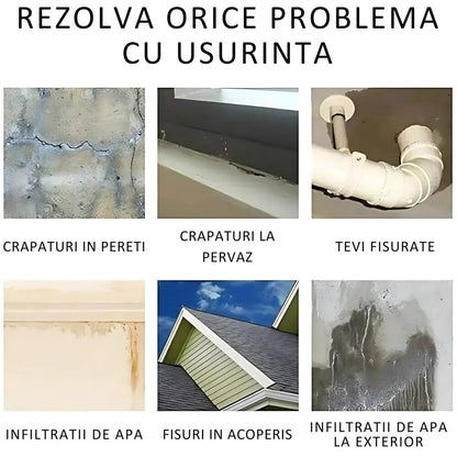 Set 2 x Spray Etansare Cauciuc Lichid 750 ml Impermeabilizare Fisuri Protectie Apa Reparatii Rapide Exterior Interior